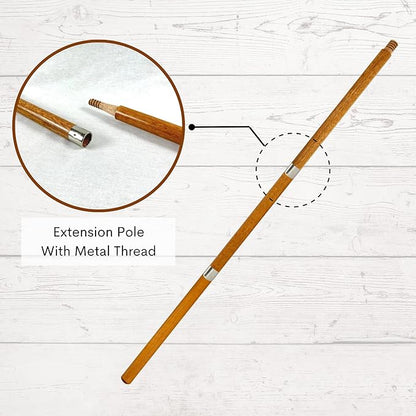 3PC Paint Roller Extension Pole 42" Extendable Pole Pack of 2 Paint Brush Extender by ILOT