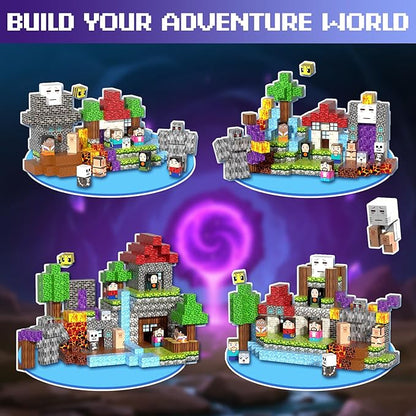 150PCS Magnetic Blocks, Magnet Tiles Toys for Kids, Magnetic Building Blocks Cubes, STEM Montessori Stacking Magnets for Kids, Birthday Gifts for Boys and Girls Age 3+ Years Old