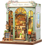 CUTEBEE Book Nook Kit - DIY Miniature House Dollhouse Kit for Adults and Teens, Booknook Tiny House Bookshelf Decor 3D Wooden Puzzle, Gifts for Family, Friends (Champs-Élysées Florist)