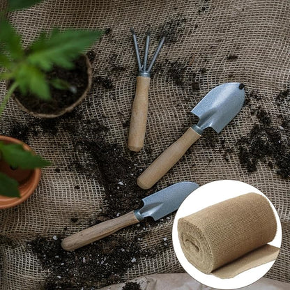 6" Wide Natural Burlap Fabric Roll - 10 Yards Jute Ribbon for Gift Wrapping, Wedding Decorations, Rustic Crafts, Wreaths & Home Decoration (15cm Wide)
