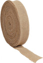 KINJOEK 1 Inch Wide 82 Yards Burlap Ribbon, Natural Jute Fabric Ribbon, Crafts Ribbon for Christmas, Wedding, Gifts, Burlap Fabric DIY, Decoration