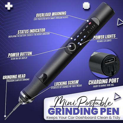 Smotche Customizer Engraving Pen for All Materials - Cordless Portable Engraver Pen for Artists & DIYers - Engrave 50+ Surfaces - Rechargeable