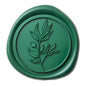 PONATIA 50 Pcs Emerald Green Wax Seal Stickers - Self- Adhesive Wedding Seal Stickers, Perfect for Invitation Cards, Envelopes Christmas Cards, Gift Wrapping, Party Menu Decor