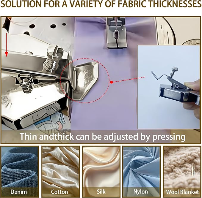 Magnet Sewing Guide,Upgraded Multi-Purpose Magnetic Seam Guide for Sewing Machine,Quilting Accessory for Professionals&Beginner,Edge Retaining/Positioning/Anti-Curling/Pressing of Topstitching(Silver)