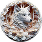 Wooden Puzzles Adults, 3D Wolf Puzzles 300 Pieces, Unique Animal Shaped Wood Challenging Jigsaw Christmas Puzzles Gifts for Adults, 13.4x13.4in