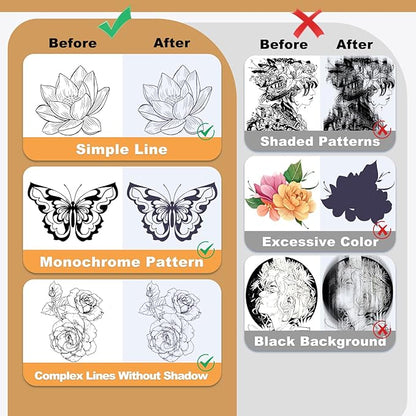 Tattoo Transfer Paper - 100 Sheets A4 Size, Thermal Stencil Paper for Tattoo Transfer Kit - Commercial & Personal Use, DIY Tattoo Tracing Paper Compatible with Printer & Tattoo Supplies