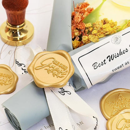 SWANGSA 20 Pieces Glue Gun Sealing Wax Sticks Gold for Wax Seal Stamp, Great for Wedding Invitations, Christmas Cards, Envelopes, Wine Packages, Gift Wrapping (Gold)