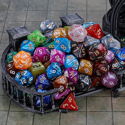 CiaraQ DND Dice Set - 26 x 7 (182pcs) Polyhedral Dice for Dungeons and Dragons D&D RPG MTG Role Playing Table Games, with a Large Flannel Bag