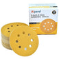 5-Inch 8-Hole Hook and Loop Sanding Discs 100-Grit Random Orbit Sandpaper, 50-Pack
