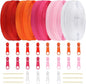 DOITEM Zipper Tape 3 mm Nylon Endless Zipper Set with Slider - 5 Colors