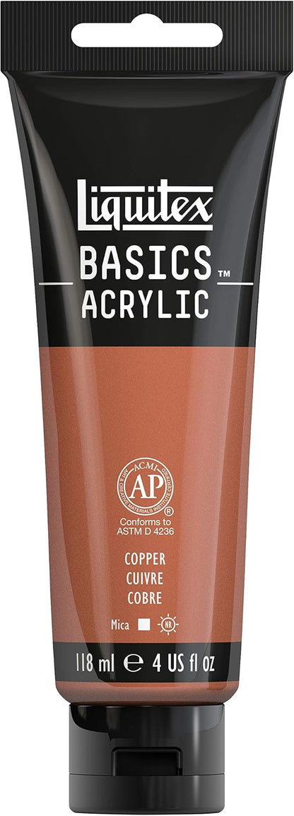Liquitex BASICS Acrylic Paint, 118ml (4-oz) Tube, Copper