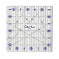 The Quilted Bear Quilting Rulers - Transparent Acrylic Non Slip Quilting, Patchwork & Sewing Ruler with Clear Black Lines & 30, 45 & 60 Degree Angles for Perfect Accuracy & Precision (6.5" x 6.5")