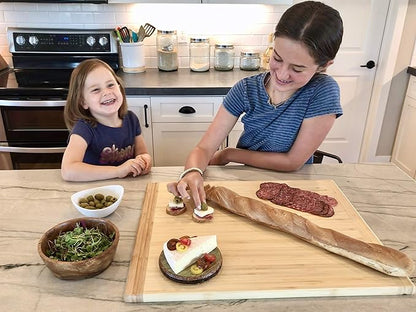 Pureboo Premium Bamboo Pull-out Cutting Board - 8 Different Sizes to Fit Most Standard Slots 21.75"W x 22"D x 3/4"H