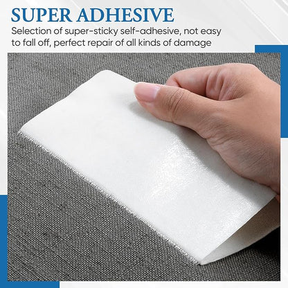 Canvas Patch 5.5 x 8 Inches 6Pcs Self-Adhesive Waterproof Canvas Patch Kit for Repairing Tents,Sofas,Boat Covers,Camping Chair,Awnings,Car Seats.(Dark Gray)
