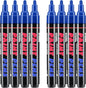 Blue Paint Pens Paint Markers - 8 Pack Permanent Quick Dry Waterproof Marker Pens for Rocks Wood Fabric Plastic Canvas Glass Mugs Metal Tire Stone