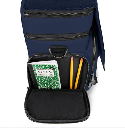 ENHANCE Travel Bag for DND Collector's Edition, Bag Compatible with Dungeons and Dragons, Combat Mat Holder, Dice Pockets and Accessories, Carry 4-8 Books (Brown Dragon)