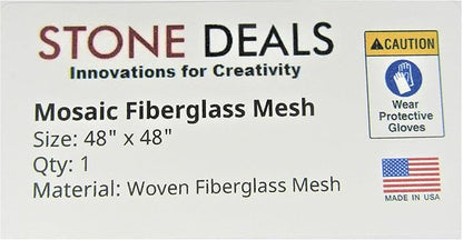 Mosaic Mesh for Back Mounted Tile, 48" X 48", Non Sticky