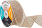 Mandala Crafts Natural Burlap Ribbon 1.5 Inches Wide Jute Ribbons for Crafts - 20 Yds Roll Rustic Burlap Wrap Trim Ribbons for Wreaths Bows Wedding Party Decoration