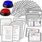 Halloween Party Friendly Feud Game with 2 Answer Buzzers, Team Building Feud Cards for Holiday Game Night Fun Trivia Quiz for Groups Office Class