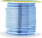 Mandala Crafts 14 Gauge Anodized Aluminum Craft Wire for Jewelry Making - 60 FT Colored Flexible Ice Blue Wire - Bendable for Bonsai Armature Crafting Sculpting