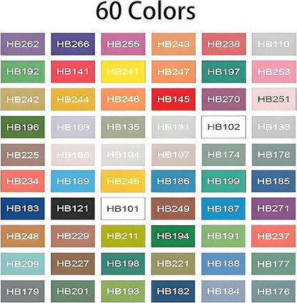 Fine&Soft Tip Acrylic Paint Markers Pen Set, For Surfaces Such as Stone, Canvas, Glass, Metal, etc,Writing, Quick Drying, Long-Lasting,Waterproof & Fade Resistant. (48 Colors)