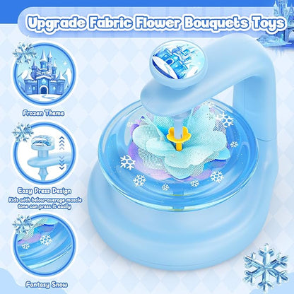 cosone Arts and Crafts Kits for Kids Age 3-12, Fabric Flower Bouquets Toys, DIY Craft Kits Toys for Kids, Ideal Gifts for Preschool Girls, Educational Handmade Frozen Toy for Girls Ages 3 4 5 6 7 8 9