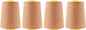 Mandala Crafts 4 Pack of Serger Threads Cones Spools - 20S/2 24000 Yards Polyester Copper Threads for Sergers Machine and Overlock Quilting Sewing Machine