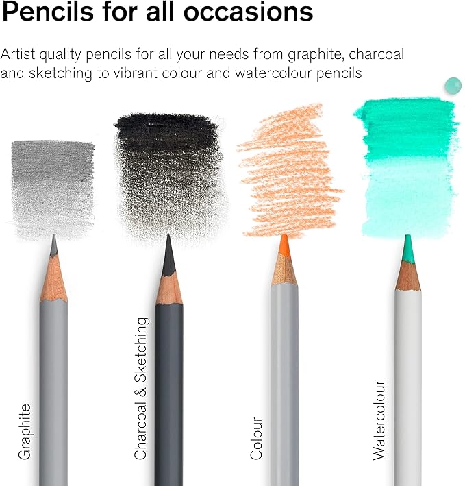 Winsor & Newton Studio Collection Artist Pencils, Watercolor Pencils, Set of 24