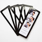 Magnetic Frames For 2x6 Photo Booth Strips – Set of 5 – White, Black, or Floral Design Photo Picture Holders – Magnetic Paper Cutout for Photobooth Photos – Simple Slim Frames for Fridge, Locker, or Party Keepsakes (5, BLACK)