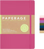 PAPERAGE Recycled Blank Journal Notebook, (Rose), 160 Pages, Medium 5.6 in x 8 in - 100 GSM Thick Paper – Hardcover Journaling Notebook for Work, School, Note Taking or Sketching