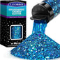 LEOBRO Blue Glitter, 160G/5.64OZ Holographic Chunky Glitter for Crafts, Resin, Body Nail, DIY Decorations, Light Blue