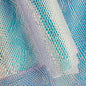 ONEART | Iridescent Transparent Embossed Vinyl Holographic Blue Clear PVC Vinyl Craft Fabric 16"×54" for Sewing DIY Projects-Lizard