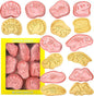 Dinosaur Fossil Cookie Cutter Set – 8pcs 3D Plastic Cookie Stamps – Fun Dino Skeleton Cookie Molds – Food Grade Kids Baking Set for Dinosaur-Themed Cookies, Cakes & Treats