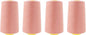 Mandala Crafts 4 Pack of Serger Threads Cones Spools - 40S/2 24000 Yards Polyester Blush Threads for Sergers Machine and Overlock Quilting Sewing Machine