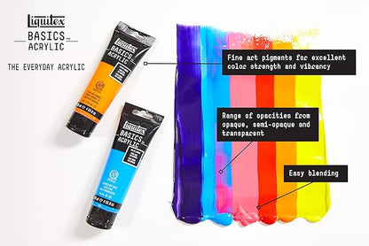 Liquitex BASICS Acrylic Paint, 250ml (8.5-oz) Tube, Quinacridone Magenta
