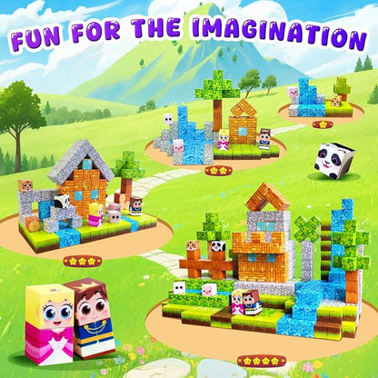 100PCS Magnetic Building Blocks for Kids: 1" Magnetic Cubes, Magnet Building Blocks for Kids Ages 8-12, Pixy Blocks STEM Toys for Boys & Girls,Christmas Birthday Gifts for Toddler Ages 3+