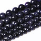 32PCS 12mm Starry Blue Sandstone Gemstone Beads Beads Natural Stone Round Loose Beads for Jewelry Making DIY Bracelet Necklace 15" Inch