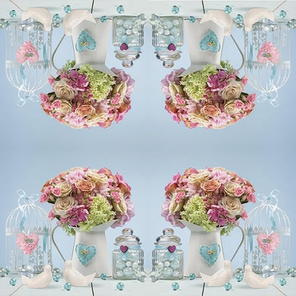 20-ct 13x13 Flowers Paper Luncheon Decoupage Napkins, 3-Ply Servilletas Printed Jug Full of Flower Cocktail Napkin for Art, Dinner and Party, Disposable Napkins Decor