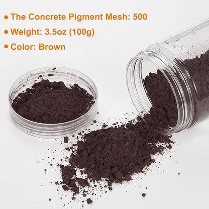 HARFINGTON Iron Oxide Powder Concrete Pigment 500 Mesh 3.5oz (100g) Iron Oxide Grout Pigment for Pastel Tile Paint Concrete Cement, Brown