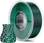 ELEGOO Silk PLA Filament 1.75mm Dual Color Black Green 1KG, Shiny 3D Printer Filament Dimensional Accuracy +/- 0.05mm, 1kg Spool(2.2lbs) Fits for Most FDM 3D Printers