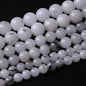 48PCS 8MM Black Rutilated Quartz Stone Beads Energy Healing Beads for DIY Jewelry Bracelet Necklace Making for Jewelry Making 15Inch