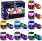 BALTIC DAY - Chameleon Mica Powder, 8 Jars of Color Shift Mica Set - Epoxy Resin Color Pigment - Chameleon Powder Glitter - Holographic Mica Powder for Resin