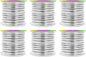 Mandala Crafts 8 Gauge Anodized Aluminum Craft Wire for Jewelry Making - 120 FT Colored Flexible Silver Combo Wire - Bendable for Bonsai Armature Crafting Sculpting