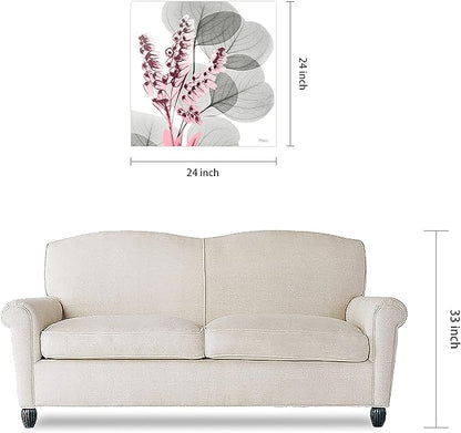 Empire Art Direct Frameless Free Floating Tempered Glass Panel Graphic Wall Art Ready to Hang, 24" x 24", Eucalyptus Bush 2