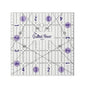 The Quilted Bear Quilting Rulers - Transparent Acrylic Non Slip Quilting, Patchwork & Sewing Ruler with Clear Black Lines & 30, 45 & 60 Degree Angles for Perfect Accuracy & Precision (5" x 5")