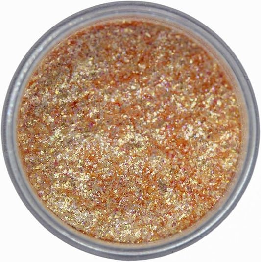 Premium Diamond Mica Powder Pigment- for Epoxy, Resin, Soap, Paint, Woodworking, Acrylic Pouring, Bath Bombs, Fishing Lures - DIY Arts and Crafts Additive (Diamond Shimmer Orange Yellow)