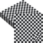 Aodaer 48 Pieces Race Car Paper Napkins Disposable Checkered Flag Napkin Racing Car Party Cocktail Dinner Napkin Set 13" x 13" Unfolded Tableware Napkins for Racing Party Supplies