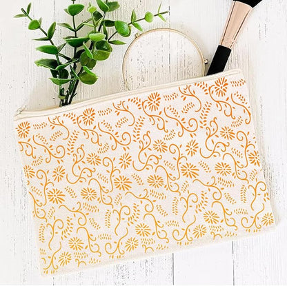 Damask Stencils for Crafts Reusable 6” Texture Stencils Floral Background Stencil Leaf Templates for Painting on Wood Furniture Card Canvas