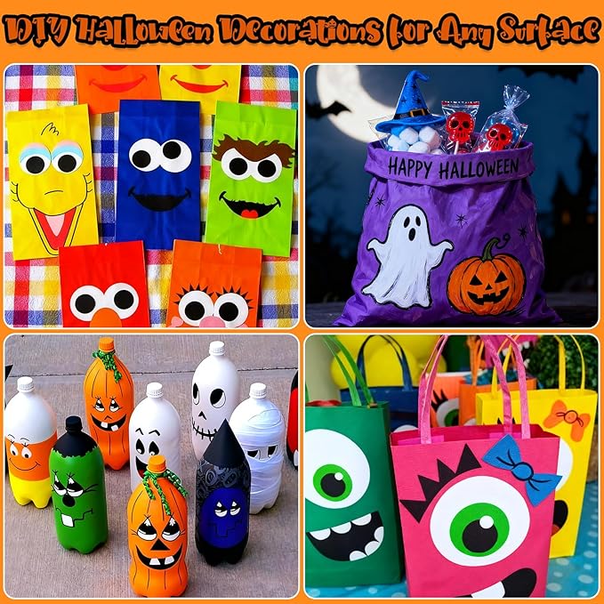 SFAIH Pumpkin Acrylic Markers, 24 Colors Halloween Decor Paint Pens for Pumpkin Decorating, Costume Making, Dual Tips (1-6mm Brush & 0.5-4mm Chisel) for Glass, Ceramic, fabric, Waterproof & Quick-Dry