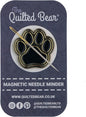 The Quilted Bear Needle Minder - Needle Minder Magnet for Keeping Sewing & Embroidery Needles, Cross Stitch Needles Safe - Stress Free Stitching Cross Stitch Supplies & Embroidery Supplies (Dog Paw)